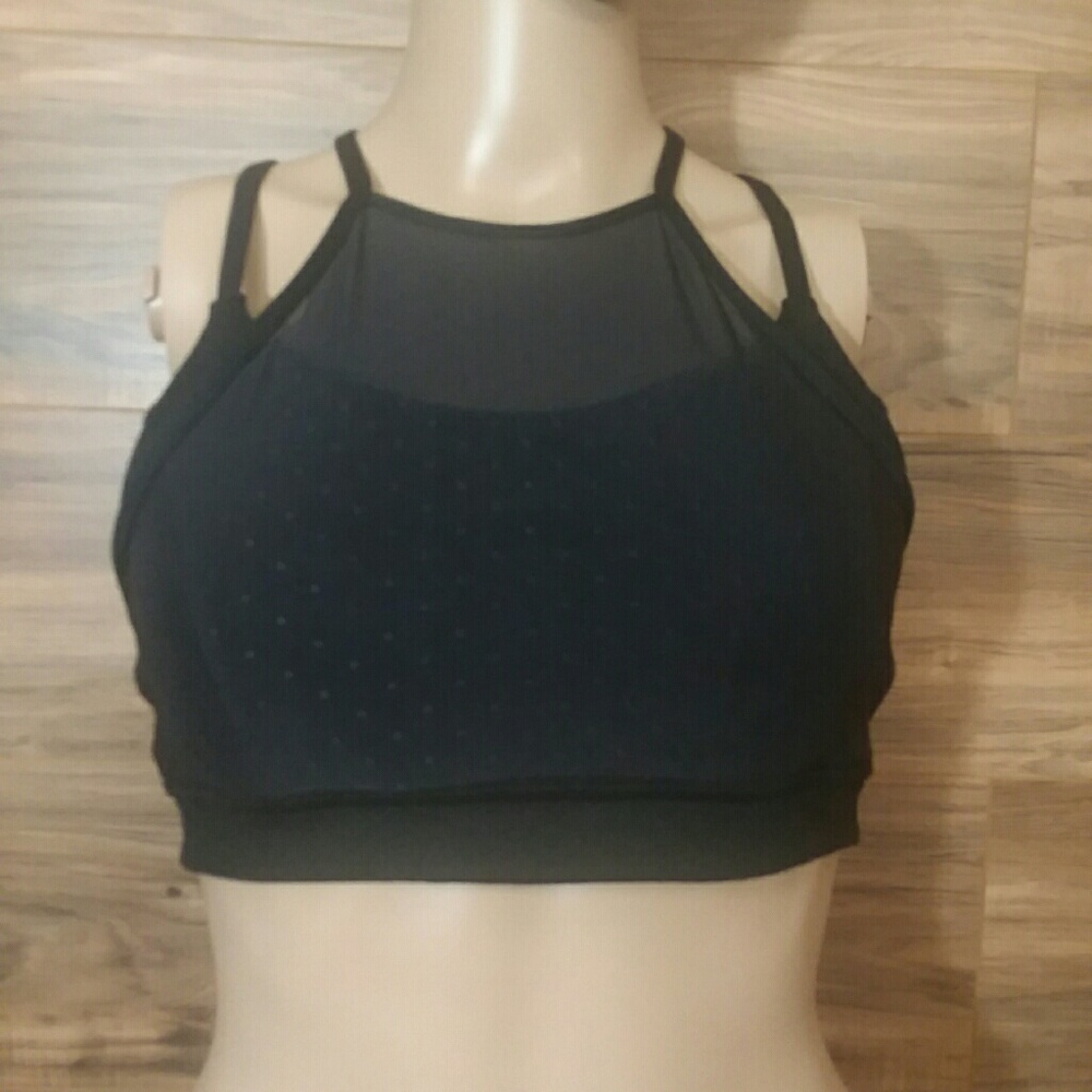 Zella Criss Cross Strappy Padded Sports Bra Size M
